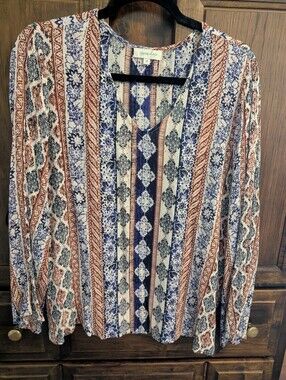 G&L Turkish Print Long-Sleeve Top
